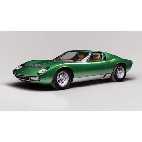 Miura P400 Verte Métalisée avec Showcase