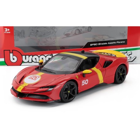 SF90 Assetto Fiorano Le Mans n50 2024 Red Yellow Black