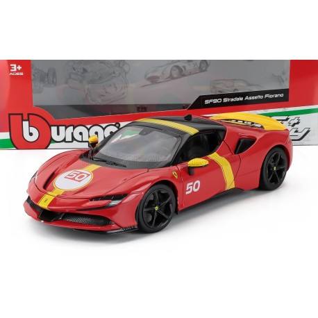 Ferrari SF90 Assetto Fiorano Le Mans n50 2024 Red Yellow Black