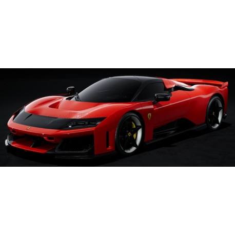 F80 with Carbon Silver Rims Rosso Corsa