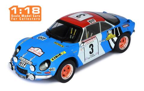 Alpine A110 1600S #3 B.Darniche - A.Mahe Rally Tour De Corse 1973