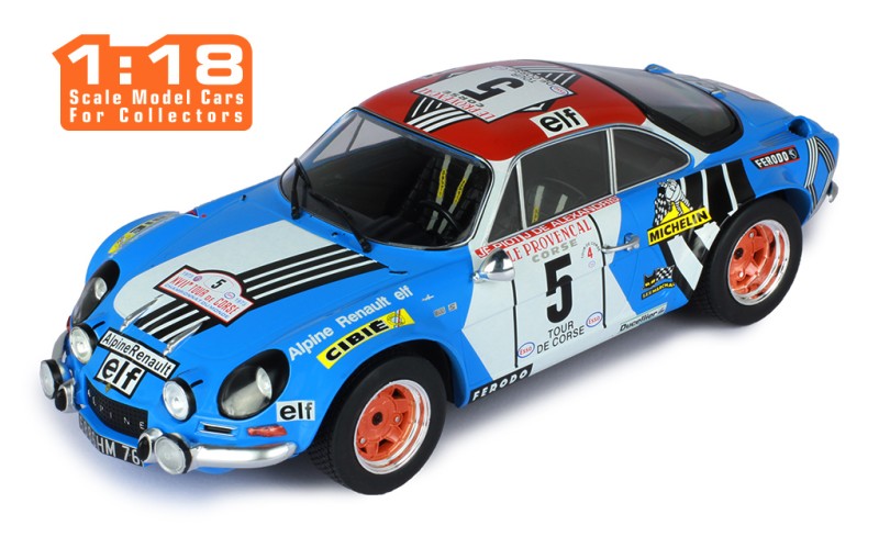 Alpine A110 1600S #5 J.F.Piot - J.De Alexandris Rally Tour De Corse 1973