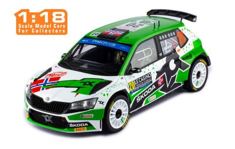 FABIA Rally2 EVO #20 A.Mikkelsen - E.Torstein Winner WRC2 Rallye Monte-Carlo 2022