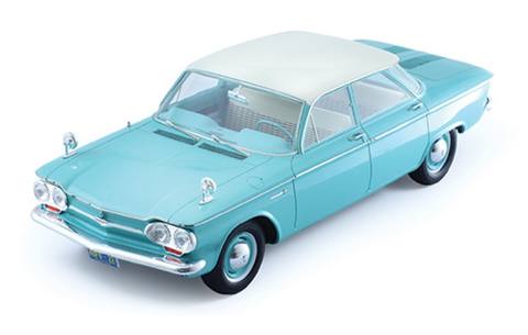 CORVAIR 4-Doors Sedan Light Green W/ White Roof